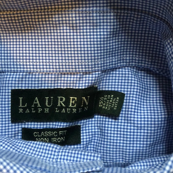 Lauren Ralph Lauren classic fit 15.5 34/35 - Picture 2 of 3